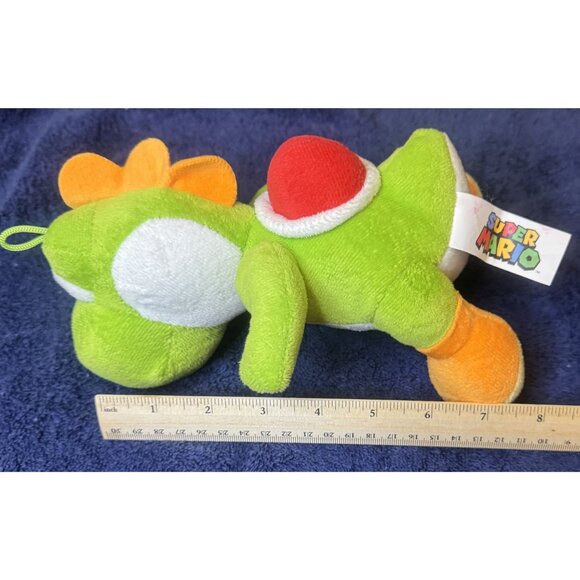 Super Mario Yoshi Plush Toy 7" Green Orange Stuffed Animal For Kids - Picture 4 of 4
